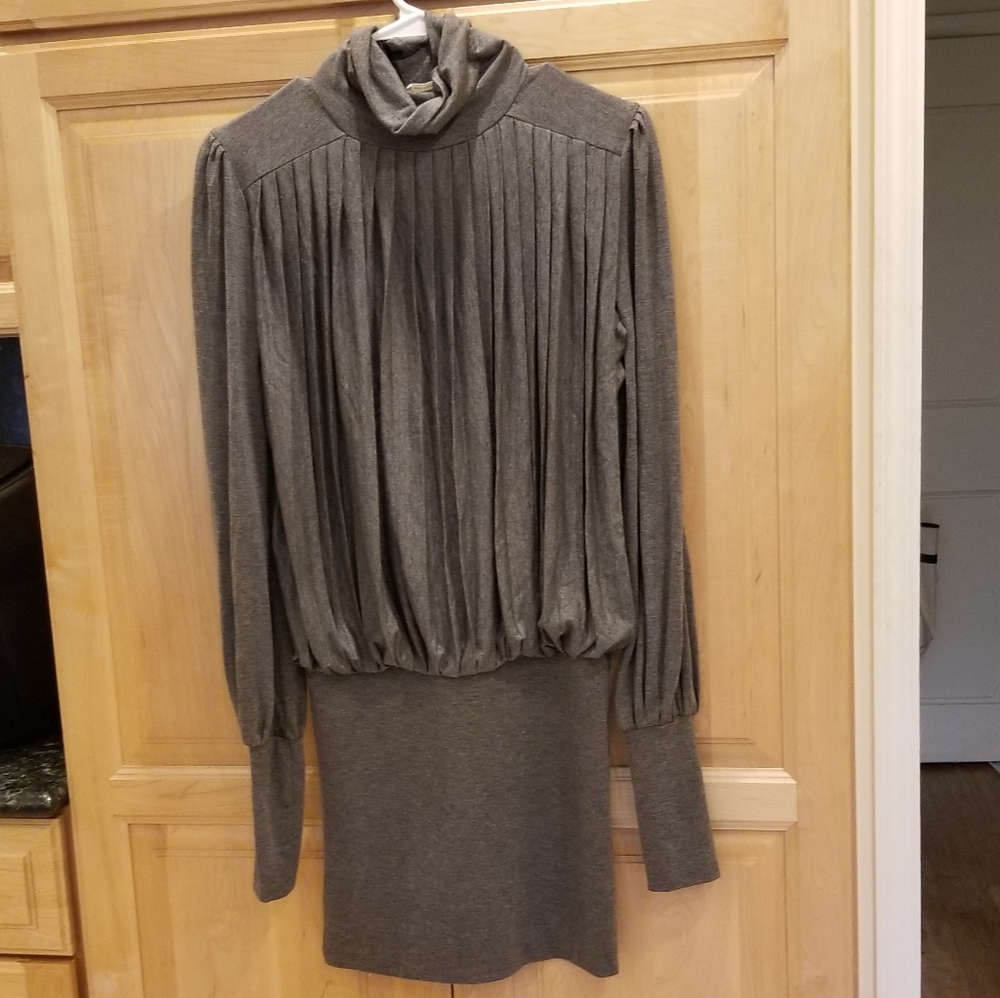 Molly Bracken Knit Fall Grey Dress NWT XS or S